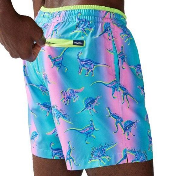 Chubbies NWT Classic 5.5" Swim Trunks with Liner Dino Delights Medium - Picture 4 of 6